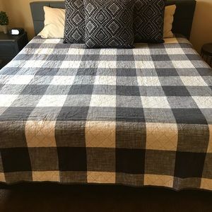 Brooklyn Plaid King Quilt & 2 Matching Shams